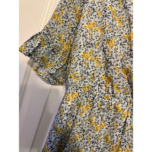 Francesca's Miami white and yellow romper NEW L - Picture 6 of 7